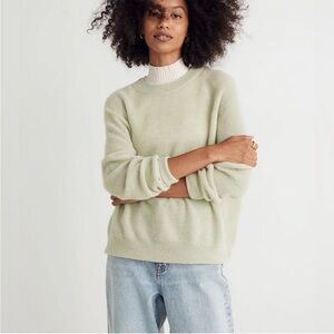 Madewell Elliston Faded Seagrass Alpaca Sweater